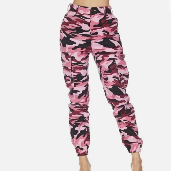 Pants & Jumpsuits Pink Camo Cargo Pants Poshmark